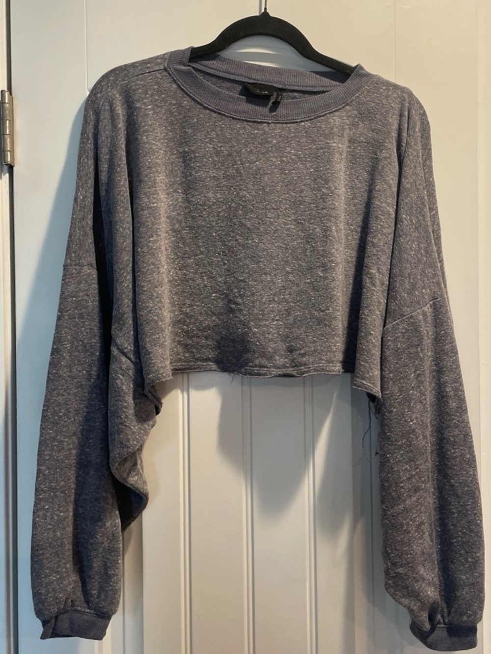 Urban Outfitters Out From Under Cropped Oversized Sweatshirt SP Raw Hem